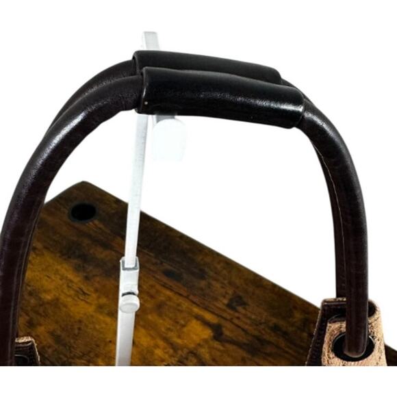 Gucci Vintage Medium GG Web Brown Denim and Leather Shoulder Bag (GGXX150) - Picture 11 of 15